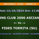 Anno 2024-2025 - PALLAVOLO - U14FC - UNDER 14 - SPORTING CLUB 2000 ASCIANO (SU) - Vs - FIDES TORRITA (SU) - Dom 13/10/2024 Ore 11:00