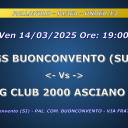 Anno 2024-2025 - PALLAVOLO - P13FA - UNDER 13 - GS BUONCONVENTO (SU) - Vs - SPORTING CLUB 2000 ASCIANO U13 (SU) - Ven 14/03/2025 Ore 19:00