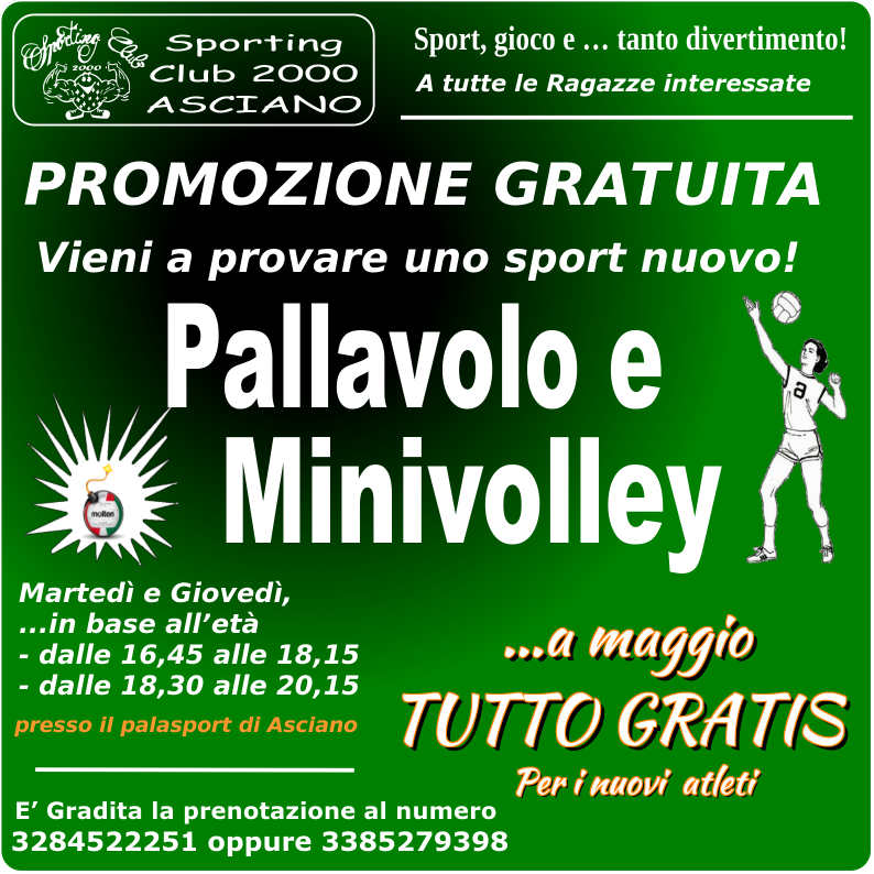 Pallavolo PromozioneGratuita ViAspettiamo Aprile2024