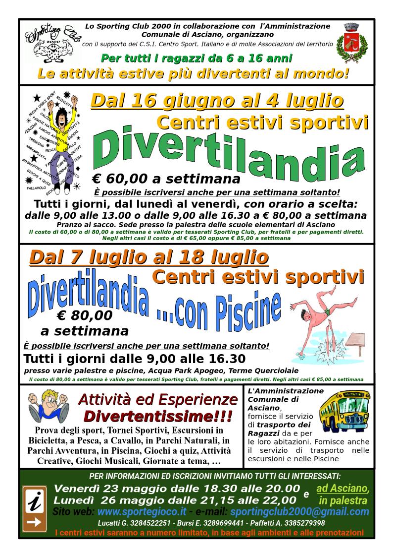 Volantino Attivita Estive 2025 