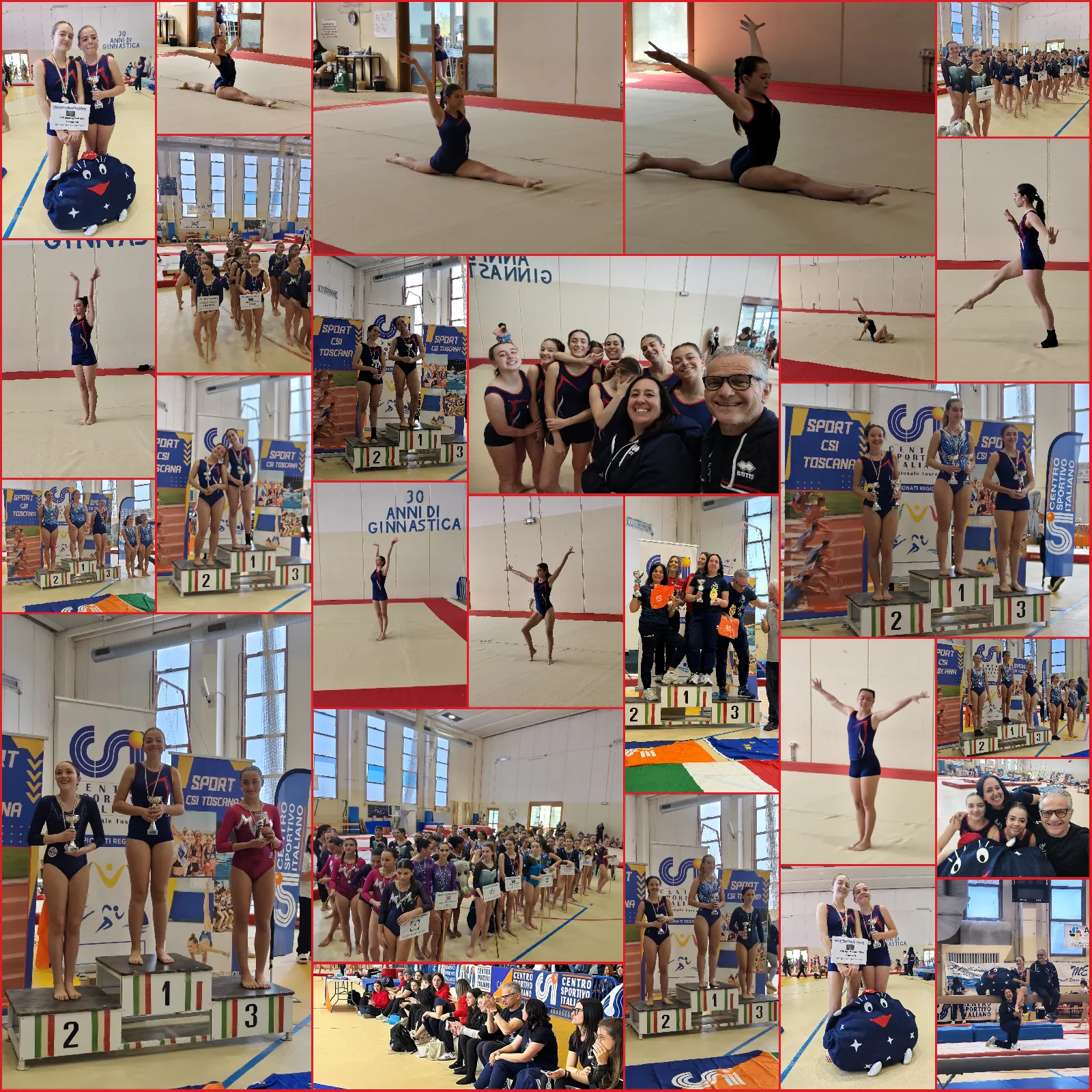 Photocollage Foto Ginnastica Artistica 5a Tappa Circuito Nazionale RosignanoSolvay 26apr2026