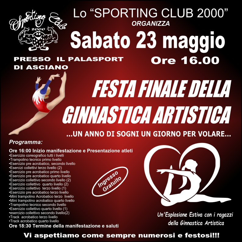 Festa dello Sporting Volantino sab 24 mag 2025